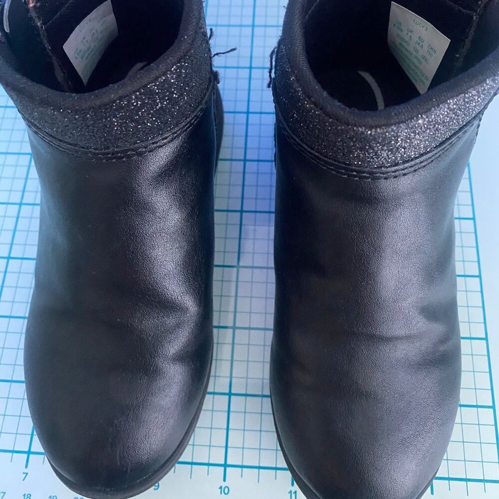 Toddler girl leather boots